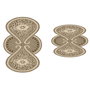 Mijölnir Juego de alfombrillas de baño Crema (2 piezas)